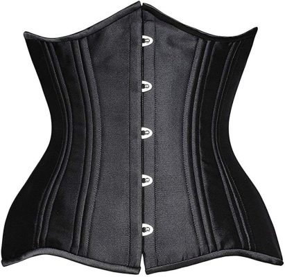 SHAPERX Women 24 Double Steel-Boned Longline Heavy Duty Waist Training Corsets Shaper