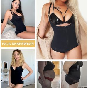 SHAPERX Women's Fajas Colombianas Shapewear Postpartum Tummy Control Body Shaper Butt Lifter Bodysuit