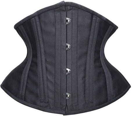 SHAPERX Women's Heavy Duty Corset Double Steel Boned Waist Trainer Corsets Underbust Body Shaper