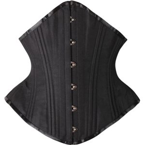 SHAPERX Women's Heavy Duty Corset Double Steel Boned Waist Trainer Corsets Underbust Body Shaper