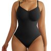 SHAPERX Women's Shapewear Bodysuit Tummy Control Body Shaper Seamless Sculpting Snatched Waist Body Suit