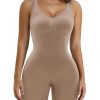 SHAPERX Women's Shaping Mid-Thigh Bodysuit Tummy Control Shapewear Seamless Sculpting Body Shaper