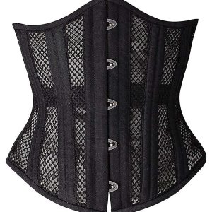 SHAPERX Women's Waist Training Corsets Underbust Heavy Duty 26 Steel Boned Hourglass Silhouette Body Shaper