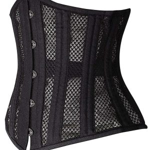 SHAPERX Women's Waist Training Corsets Underbust Heavy Duty 26 Steel Boned Hourglass Silhouette Body Shaper