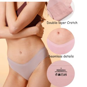 Sth Big Sexy Cheeky Underwear for Women Lace Bikini Panties Ladies No Show Hipster V-Waist Multi-Pack