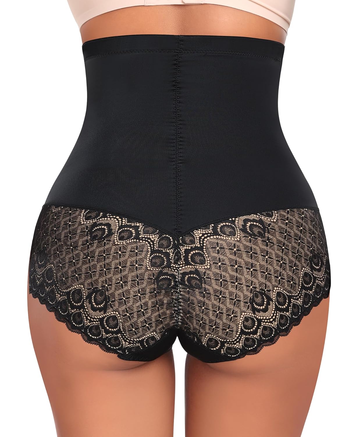 Tummy Control Shapewear Panties for Women High Waisted Shaping Underwear Lace Body Shaper Girdle