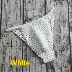 Unisex Sexy Briefs Soft Men Pouch Underwear Hand Crochet Low Rise Male Swimming Trunks Breathable Sissy Panties Трусы Мужские - AliExpress 200574005