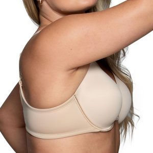 Vanity Fair Womens Full Figure Beauty Back Smoothing Bra, 4 Way Stretch Fabric, Lightly Lined Cups Up to H
