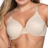 Vanity Fair Womens Full Figure Beauty Back Smoothing Bra, 4 Way Stretch Fabric, Lightly Lined Cups Up to H