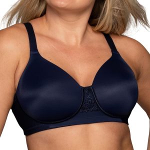 Vanity Fair Womens Full Figure Beauty Back Smoothing Bra, 4 Way Stretch Fabric, Lightly Lined Cups Up to H