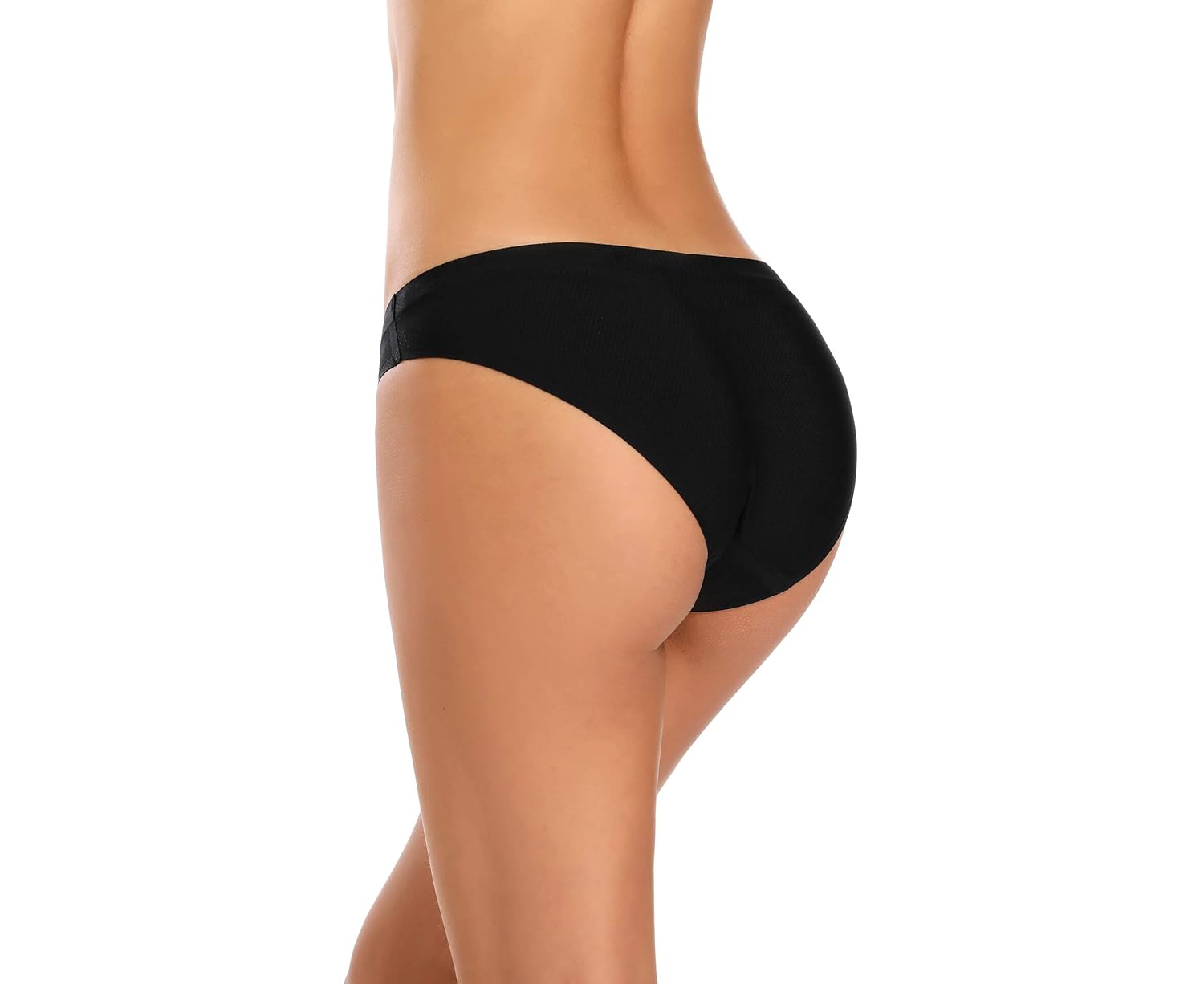 voenxe 5-Pack Women Bikini Underwear and 5-Pack Seamless Lace Thongs,Seamless Breathable Ladies Panties,No Show Comfortable Briefs Undies for Women