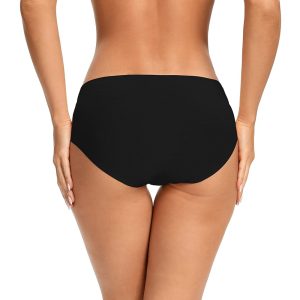 voenxe 5-Pack Women Bikini Underwear and 5-Pack Women Seamless Hipster Underwear No Show Briefs,Comfortable Undies for Women