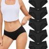 voenxe Cotton Underwear Women Hipster Brief Panties,Breathable Women's Full Coverage Bikini,Soft Workout Ladies Undies,5 Pack