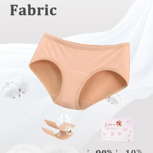 voenxe Cotton Underwear Women Hipster Brief Panties,Breathable Women's Full Coverage Bikini,Soft Workout Ladies Undies,5 Pack