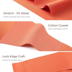 voenxe Seamless Thongs for Women,No Show Ladies Underwear,Invisible Comfortable Panties,Low Rise Gym Workout Undies,5 Pack