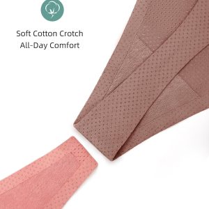 voenxe Seamless Women Underwear Thongs 5 Pack and 5 Pack High Waisted Cut No Show Ladies Thongs