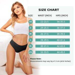 voenxe Seamless Women Underwear Thongs,High Waisted No Show Ladies Panties,Breathable Comfortable Hi Rise Cut Undies,5-Pack