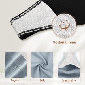 voenxe Seamless Womens Thong Underwear,High Waisted Tanga Woman No Show Panties,Breathable Workout Comfortable Undies,5 Pack