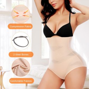Werena Tummy Control Shapewear Panties for Women High Waisted Body Shaper Slimming Shapewear Underwear Girdle Panty