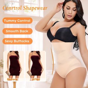 Werena Tummy Control Shapewear Panties for Women High Waisted Body Shaper Slimming Shapewear Underwear Girdle Panty