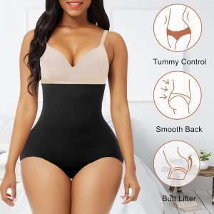 Werena Tummy Control Shapewear Panties for Women High Waisted Body Shaper Slimming Shapewear Underwear Girdle Panty