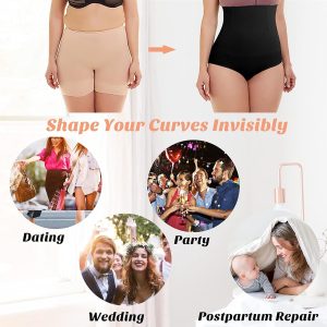 Werena Tummy Control Shapewear Panties for Women High Waisted Body Shaper Slimming Shapewear Underwear Girdle Panty