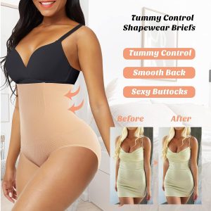 Werena Tummy Control Shapewear Underwear for Women High Waisted Body Shaper Panties Shaping Briefs