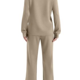 WIHOLL Lounge Sets for Women 2 Piece Travel Vacation Outfits Fall Sweatsuit Tracksuit