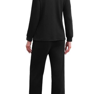 WIHOLL Lounge Sets for Women Two Piece Outfits Button Down Sweatsuit Sweatpant with Pockets Fall Fashion 2025