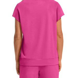 WIHOLL Two Piece Sets for Women Summer Crew Neck Lounge Short Sets Cap Sleeve Drawstring Sweatsuit with Pocket