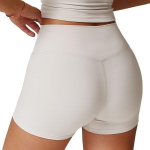 Women High Waisted Yoga Shorts (2025 NEW) - Soft Athletic Tummy Control Yoga Workout Shorts