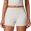 Women High Waisted Yoga Shorts (2025 NEW) - Soft Athletic Tummy Control Yoga Workout Shorts