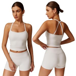 Women High Waisted Yoga Shorts (2025 NEW) - Soft Athletic Tummy Control Yoga Workout Shorts