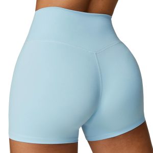 Women High Waisted Yoga Shorts (2025 NEW) - Soft Athletic Tummy Control Yoga Workout Shorts