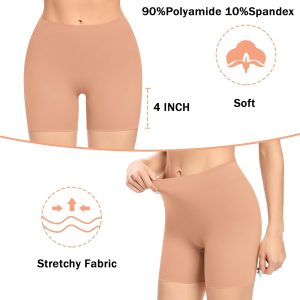 Womens Seamless Shaping Boyshorts Panties Tummy Control Underwear Slimming Shapewear Slip Shorts