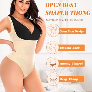 Womens Shapewear Bodysuit Body Shaper Thong