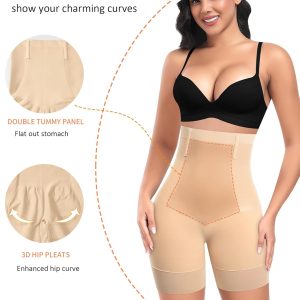 Womens Shapewear Shorts Tummy Control Body Shaper Thigh Slimmer Slip Shorts for Under Dress Shapewear Underwear