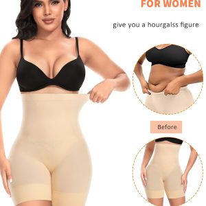 Womens Shapewear Shorts Tummy Control Body Shaper Thigh Slimmer Slip Shorts for Under Dress Shapewear Underwear