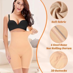 Womens Shapewear Shorts Tummy Control Body Shaper Thigh Slimmer Slip Shorts for Under Dress Shapewear Underwear