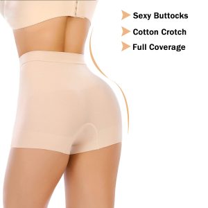 Womens Slip Shorts for Under Dress Seamless Shapewear Boyshorts Tummy Control Panties Shaping Shorts
