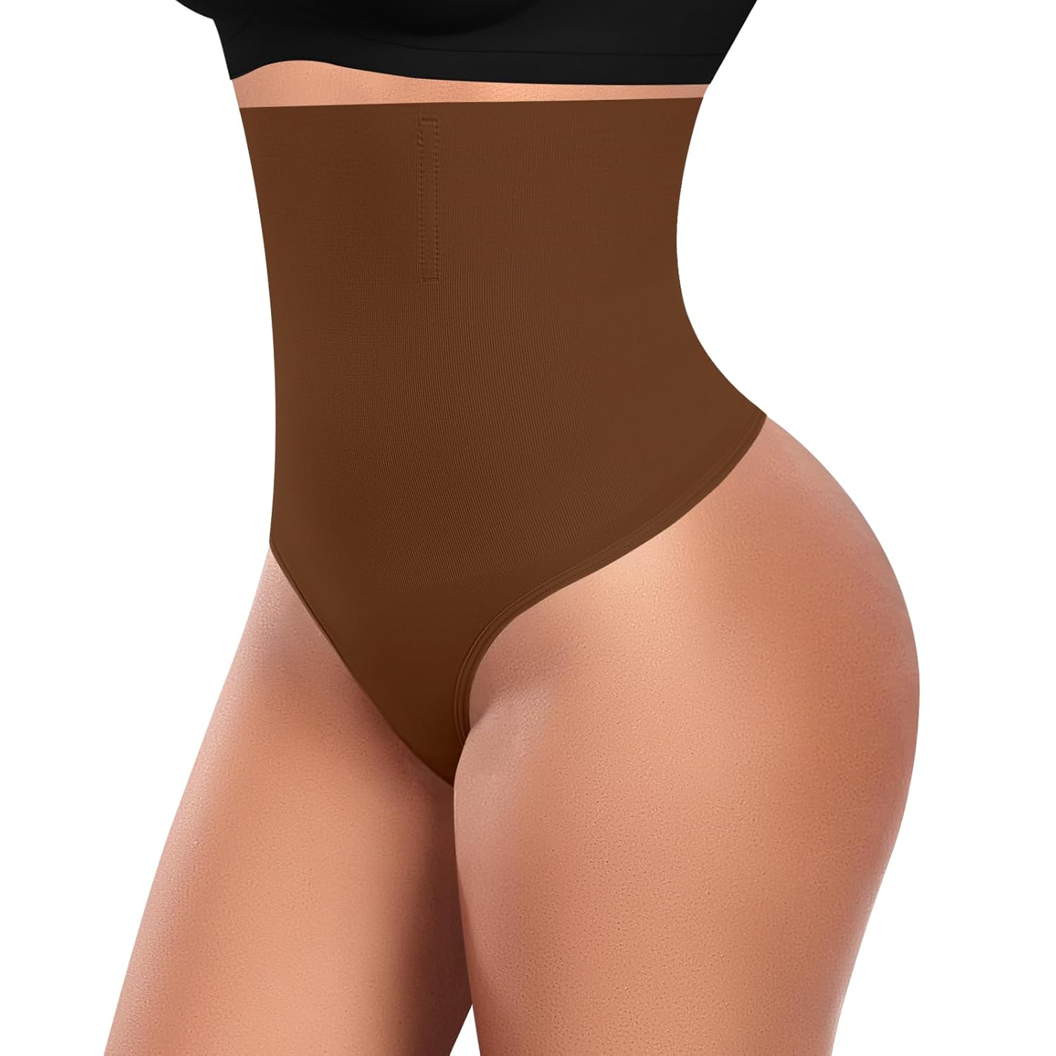 Womens Thong Shapewear Mid to High Waisted Shaper Thong WN0017